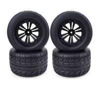 Compatible con HPI para HSP para Savage XS TM para Flux 4 Piezas De Neumáticos De 115 Mm, Ruedas De Buje Hexagonal De 12 Mm para 1/10 RC para Buggy para Monster Truck Car RC Coche Piezas