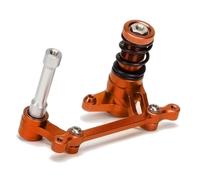 Compatible con HPI para Savage para Flux HP XL X 4.6 5.9 21 25 SS 4.1 3.5 1/8 RC Coche Piezas Upgrade 85058 Conjunto Protección Dirección Aluminio Juguetes Accesorios(Orange)