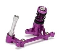 Compatible con HPI para Savage para Flux HP XL X 4.6 5.9 21 25 SS 4.1 3.5 1/8 RC Coche Piezas Upgrade 85058 Conjunto Protección Dirección Aluminio Juguetes Accesorios(Purple)
