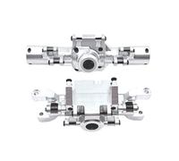 Compatible con HuangBo ZP1001 ZP1002 ZP1003 ZP1004. 1/10 Piezas De Coche RC Mejora La Carcasa del Eje Delantero Y Trasero Proceso CNC Metal Accesorios RC