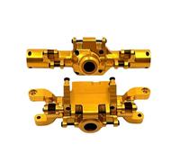 Compatible con HuangBo ZP1001 ZP1002 ZP1003 ZP1004. 1/10 Piezas De Coche RC Mejora La Carcasa del Eje Delantero Y Trasero Proceso CNC Metal Accesorios RC