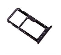 Compatible con HUAWEI HONOR 9 LITE) LLD-AL00; LLD-AL10; LLD-TL10; LLD-L31. Soporte adaptador de ranura para tarjeta SIM, bandeja para tarjeta de crédito + Micro SD (negro)