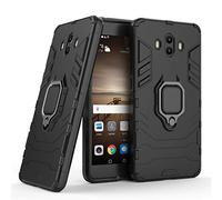 Compatible con Huawei Mate 10 Carcasa, Anillo de Soporte para teléfono de Coche magnético Anillo 360 Funda Protectora para Huawei Mate10 (Negro)