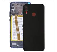 Compatible con Huawei P20 Lite (2018) ANE-LX1 / ANE-L21 / LX2 de repuesto para la batería de la parte trasera trasera trasera de la carcasa completa de doble cara adhesiva + lente de cámara (negro)