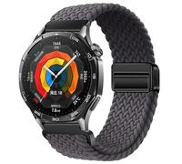 Compatible con Huawei Watch GT2/GT3/GT4/GT5 46 mm, pulsera magnética de tela para Garmin Vivoactive 4/Venu 3/2, correa de nailon elástica, 22 mm, para Xiao Mi/Red Mi/Amazfits GTR 4/3, 47 mm, gris