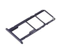 Compatible con Huawei Y5 (2018) / HONOR 7S pantalla 5.45 Try Tray Bandeja para tarjeta OEM Dual SIM Card Sim1 Sim2 + Ranura deslizante para lector de memoria Micro SD (BLU)
