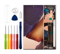 [Compatible con huellas dactilares] [con marco] Nuevo conjunto de digitalizador de pantalla OLED Duotipa para Galaxy Note 20 Ultra, 5G LCD Diaplay para N985F/DS N986U N986U1 N986B/DS N986W con kit de