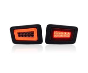 Compatible Con Hummer H2 2003-2009 Luces Traseras Luces Diurnas, Luces De Freno Y Luces Direccionales Izquierda Y Derecha luces advertencia traseras(Smoked Bumpr Lgt)