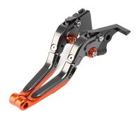 Compatible con Husqvarna 401 Svartpilen Vitpilen 2018-2024 motocicleta CNC mango ajustable palancas freno embrague Palancas moto(Titanium Orange)