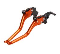 Compatible con Husqvarna 401 Svartpilen Vitpilen 2018-2024 motocicleta CNC mango ajustable palancas freno embrague Palancas moto(1 pair Orange)