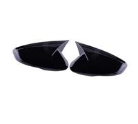 Compatible Con Hyundai Para Elantra MD 2010 2011 2012 2013 2014 2015 2016 Cubierta Del Espejo Retrovisor Del Coche Pegatina Exterior Puerta Embellecedor Carbono(Lamp type Black)