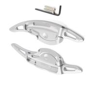 Compatible Con Hyundai Para Palisade Para LX1 Para Nexo 2018 2019 2020 2021 2022 Etiqueta Engomada Extendida Del Engranaje Del Volante Del Coche Levas de cambio del coche(White)