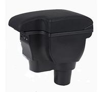 Compatible con Hyundai, Solaris 2, Accent, Verna 2017 2018 2019 2020 2021 Caja reposabrazos para Coche Consola Central Caja de Almacenamiento USB Reposabrazos para Coche