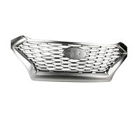 Compatible con Hyundai Tucson 2019 2020 PARRILLA DE CARRERAS DELANTERA Compatible con FUSION GRILL MASK COVER GRILLS Compatible con FUSION MONDEO BLACK SILVER Car(Silver)