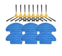 Compatible con IKOHS Netbot S12 / Haier T550W / T560H / DEXP MMB-300 Cepillo Lateral Giratorio con Borde, mopa, paños, Repuesto for aspiradora(Set J)