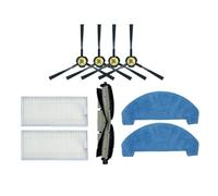 Compatible Con ILIFE, T20S A20, Cepillo Principal, Cepillo Lateral, Filtro Y Paño De Fregona, Kit De Repuestos For Aspiradora Robot.