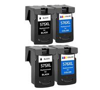 Compatible con Impresora Canon PIXMA TS3550i TS3551i TR4750i TR4751i remanufacturada PG-575 CL-576 XL(2Black 2Color)