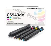 Compatible con impresora Lexmark CS943de (cartucho de tóner # 73D0HK0, 73D0HC0, 73D0HM0, 73D0HY0)