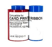 Compatible con impresoras Zebra P310/P330i | Cinta de Impresora: Accesorios Esenciales y Piezas de Repuesto for impresión de Tarjetas(800015-102 Red)