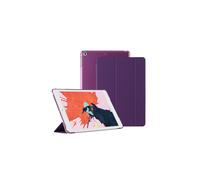 Compatible con iPad 10.2, Air 3/4, Pro 11, mini 4/5 (7.9") - Funda rígida de cuero morado con función de suspensión inteligente