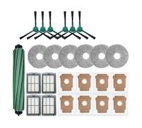 Compatible con iRobot Roomba Plus 405 Combo / 505 Combo Robot Aspirador Repuestos Cepillos Laterales Principales Paños de Mopa Filtros Bolsas for Polvo Accesorios(Light Yellow)