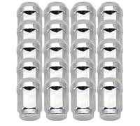 Compatible Con Jeep Para Cherokee Para KJ 2001 2002 2003 2004 2005 2006 2007 2008 20X Coche 1/2"-20 Tuercas De Rueda De Acero Pernos De Rueda De Acero Cromados Rueda TuercaTornillo