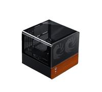 Compatible con JONSBO - V12 MATX Mini PC Case, Lado Transparente Seaview, Interfaz Tipo C, chasis de Escritorio for Juegos(V12 Black)