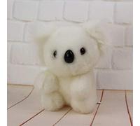 Compatible con juguetes de habilidades motoras Lindo peluche simulación koala animales zoológicos regalo koala muñeca infantil 13 cm juguete para niños pequeños (blanco, talla única)