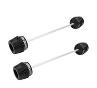 Compatible con Kawasaki Z900 Z 900 motocicleta CNC marco rueda horquilla eje deslizante Protector de choque soporte basculante(Axle Slider Grey)