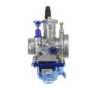 Compatible con KEIHIN KOSO OKO PWK 24 26 28 30 32 34 mm, cuenco azul, scooter 2T 4T, ATV, moto de cross, carburador universal de carreras con Power Jet.(PWK24)
