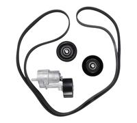 Compatible Con Kia Para Santa Fe 2010 2011 2012 Kit Correa Trapezoidal Con Polea Tensora Polea Loca Piezas Motor 6PK2125 25281-25000 Kit motor distribución