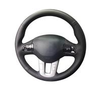 Compatible con Kia para Sportage 2011-2014 para Ceed 2010 Cubierta de Cuero Artificial para Volante Cubiertas Coche Cosidas a Mano Funda para Volante