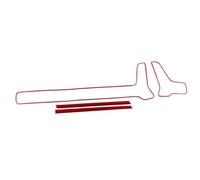 Compatible Con Kia Para Sportage NQ5 2024 2025 2022 2023 LHD RHD Para Marco Salida Aire Coche Debajo Panel De Instrumentos Adhesivo Embellecedor Interior Decoración interiores(Rojo,RHD)