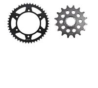 Compatible con KT/M 790 Adventure R Rally 2019 2020 2021 2022 2023 2024 890 Adventure R L 2021 2022 2023 2024 Piñones delanteros traseros 520 45T 16T Acero carburizado(520 45T 16T)