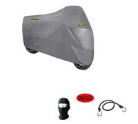 Compatible con Kymco G Dink 300i - Funda protectora para moto con parabrisas + baúl afelpado, 250 g, resistente al agua, 296 x 105 x 127 cm, tapa universal