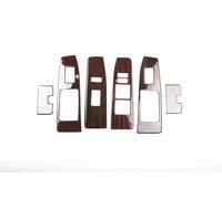 Compatible con L/e/x/u/s ES 2013 2014, Accesorios con patrón de Fibra de Carbono, molduras de Estilo ABS for el Interior del Panel de Control de Las Ventanas del Coche, Pegatinas 5D(Wood Grain)