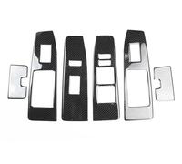 Compatible con L/e/x/u/s ES 2013 2014, Accesorios con patrón de Fibra de Carbono, molduras de Estilo ABS for el Interior del Panel de Control de Las Ventanas del Coche, Pegatinas 5D(Carbon Fiber)