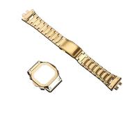 Compatible con la Correa de Reloj Casio pequeña y Cuadrada b5000 GM-B2100 | Correa de acero inoxidable b5000 pulsera de hombre con caja de bisel de metal sólido
