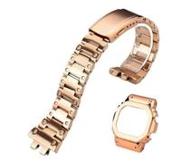 Compatible con la Correa de Reloj Casio pequeña y Cuadrada b5000 GM-B2100 | Correa de acero inoxidable b5000 pulsera de hombre con caja de bisel de metal sólido