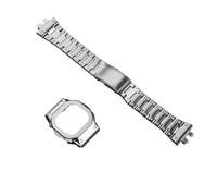 Compatible con la Correa de Reloj Casio pequeña y Cuadrada b5000 GM-B2100 | Correa de acero inoxidable b5000 pulsera de hombre con caja de bisel de metal sólido