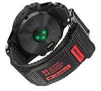 Compatible con la correa de reloj Garmin, correa deportiva de nailon súper resistente con diseño de bucle tejido para Fenix/Forerunner/Approach/MARQ/Quatix/D2, correa de repuesto resistente para