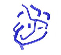 Compatible con Land para Rover para Discovery 2 TD5 1999-2004 Refrigerante de radiador de Silicona para automóvil Juego Completo de Manguera de Tubo PEH101080 Manguera refrige radiador(Blue)