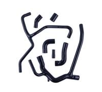 Compatible con Land para Rover para Discovery 2 TD5 1999-2004 Refrigerante de radiador de Silicona para automóvil Juego Completo de Manguera de Tubo PEH101080 Manguera refrige radiador(Black)