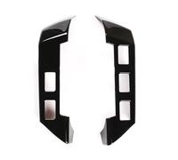 Compatible Con Land Para Rover Para Freelander 2 2007 2008 2009 2010 2011 2012 Pegatina Para La Cubierta Del Botón Del Volante Del Coche, Moldura Interior Accesorios decoración(Negro)