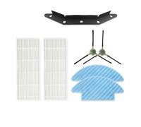 Compatible Con Lefant, M210 M210S M210B M213, Compatible Con OKP, Life K2 K3 K4 Barra De Goma Raspador De Succión Ajuste Cepillo Lateral Filtro Hepa Reemplazo De Rollo De Trapo De Trapeador(Set4)