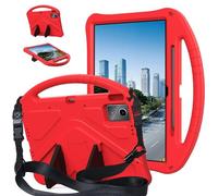 Compatible con Lenovo Tab K12 12.1 (2025)/Idea Tab Plus TB361FU/TB361ZU 12.1 Funda para niños, funda ligera de EVA a prueba de golpes, funda para tablet con soporte, correa para el hombro y asa. Rojo