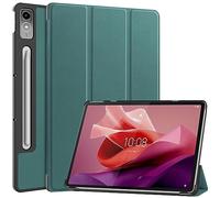 Compatible con Lenovo Tab P12 12.7" 2023 TB-370FU TB-371FU Funda, Funda con Bloqueo Magnético, Slim Tríptica, PU Cuero, Ultradelgada Carcasa, Función de Soporte