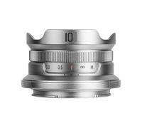 Compatible con Lentes sin Espejo Sony 10 mm F5.6 II APS-C Ojo de pez(10mm F5.6 II Silver,Z)