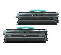 Compatible con Lexmark Optra E 350 D Toner conjunto negro - 0E250A21E - Para aprox. 2 x 11.000 paginas (5% cobertura)