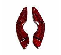 Compatible Con Lexus Para RC RC200t RC300 RC350 2014 2015 2016 2017 Embellecedor De Fibra De Carbono Para Palanca De Cambios De Volante De Coche(Red carbon)